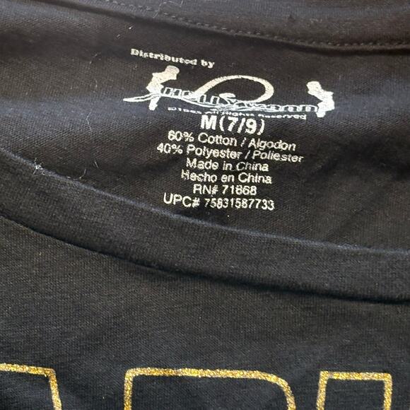 Marilyn Monroe Black Fringe Tshirt Size Medium - Picture 2 of 5